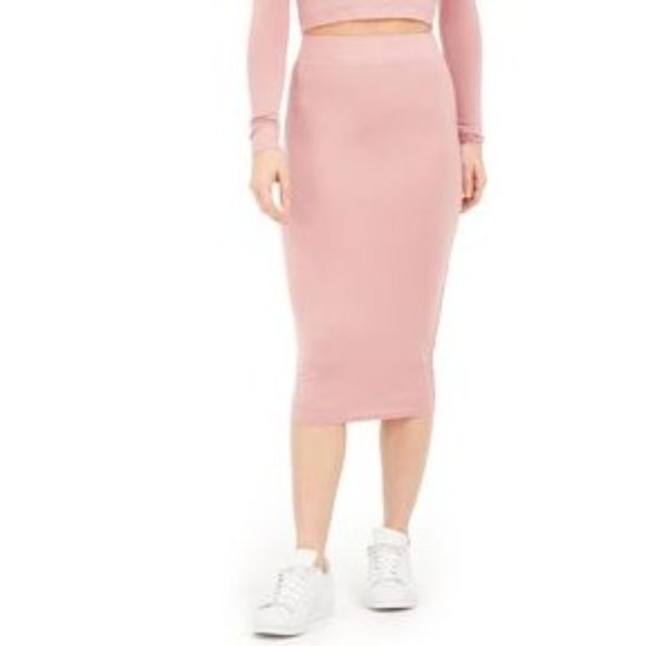 Bar III Dresses & Skirts - Bar III Bodycon Midi Skirt in Deco Mauve - Size XL
